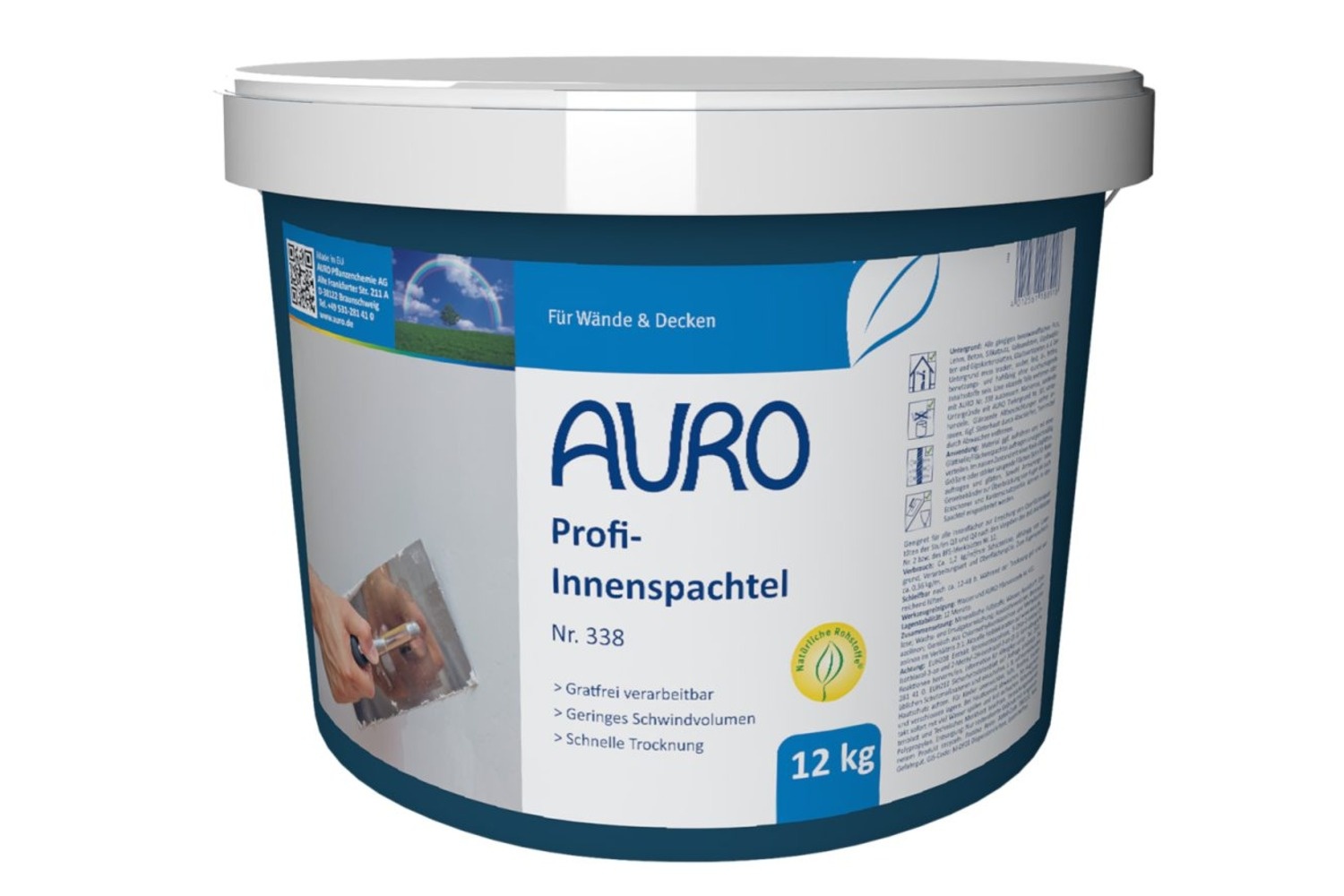 Auro Profi-Innenspachtel Nr. 338 12kg