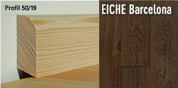 Woodline Sockelleisten Eiche Barcelona 50/19