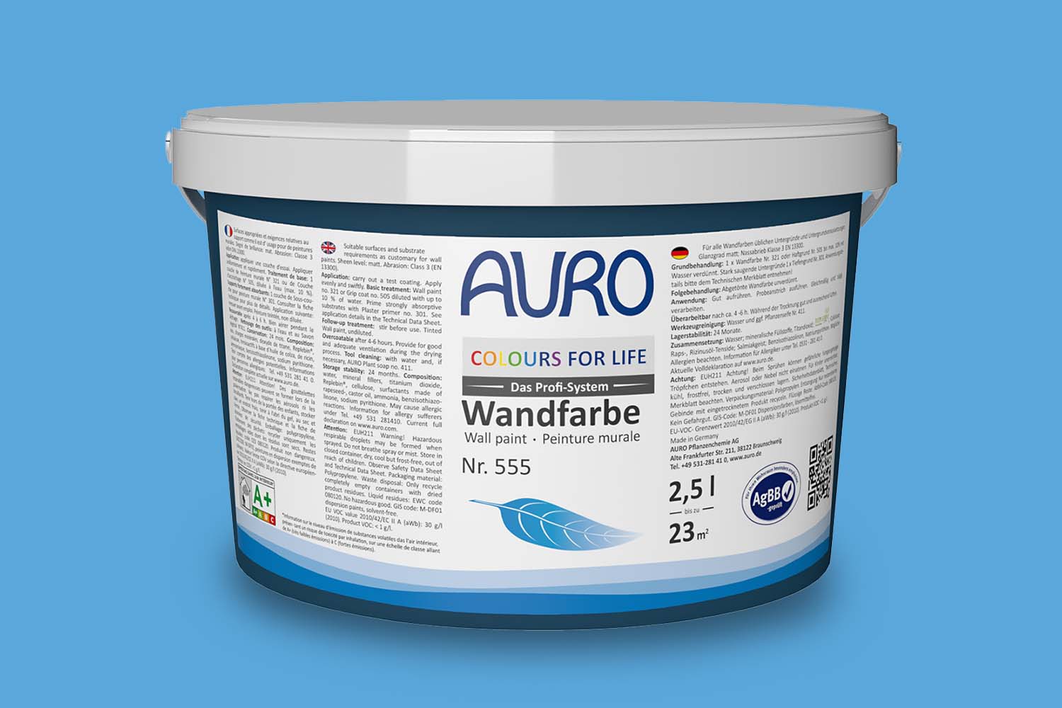 Auro Colours for Life Wand- und Deckenfarbe Nr. 555 - Pacific Ocean 05