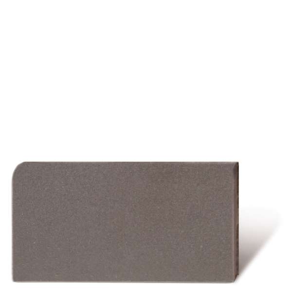 VIA Zementmosaiksockel 55w -  20 x 12 x 1,6 cm - Unifarbe samtgrau