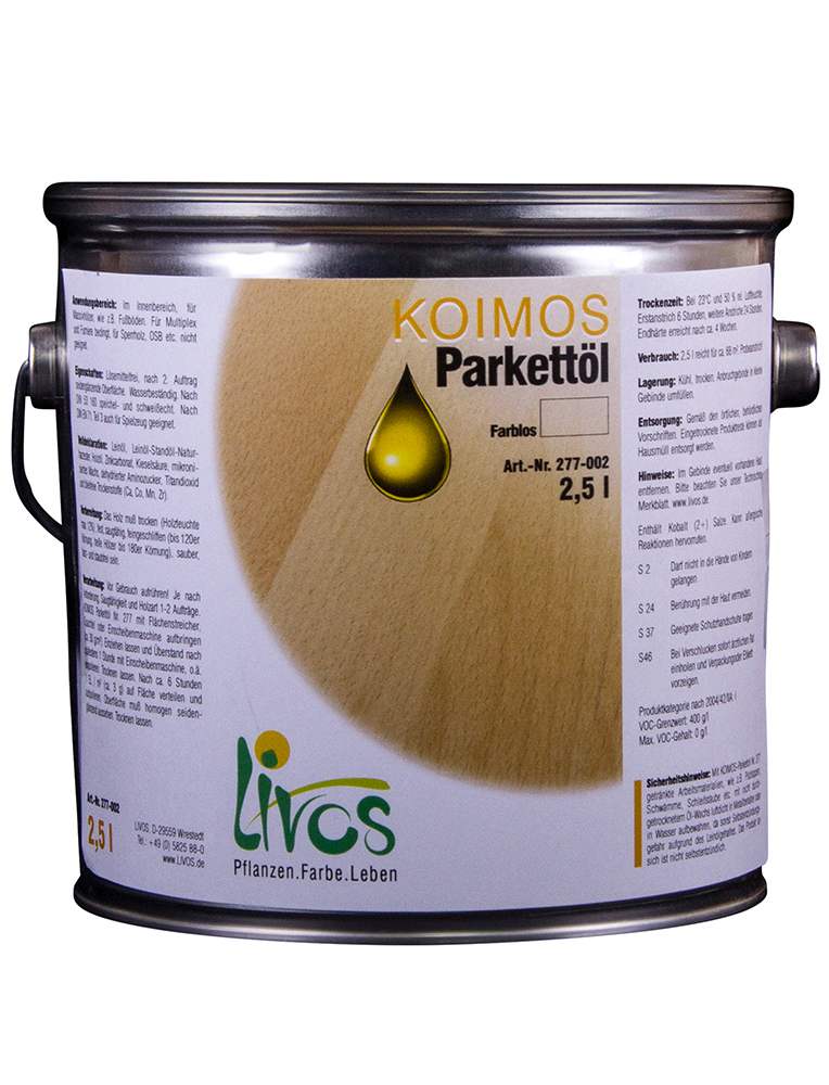 Livos KOIMOS Parkettöl Nr. 277 - Farblos