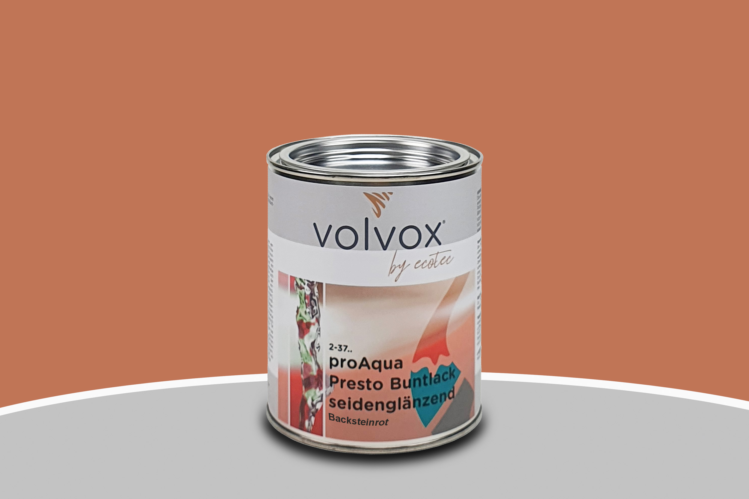 Volvox proAqua Buntlack seidenglänzend 285 Backsteinrot