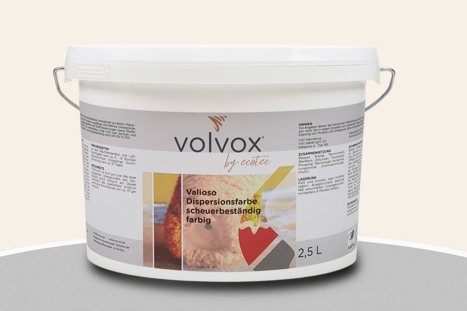 Volvox Valioso Dispersionsfarbe 017 Mont Blanc