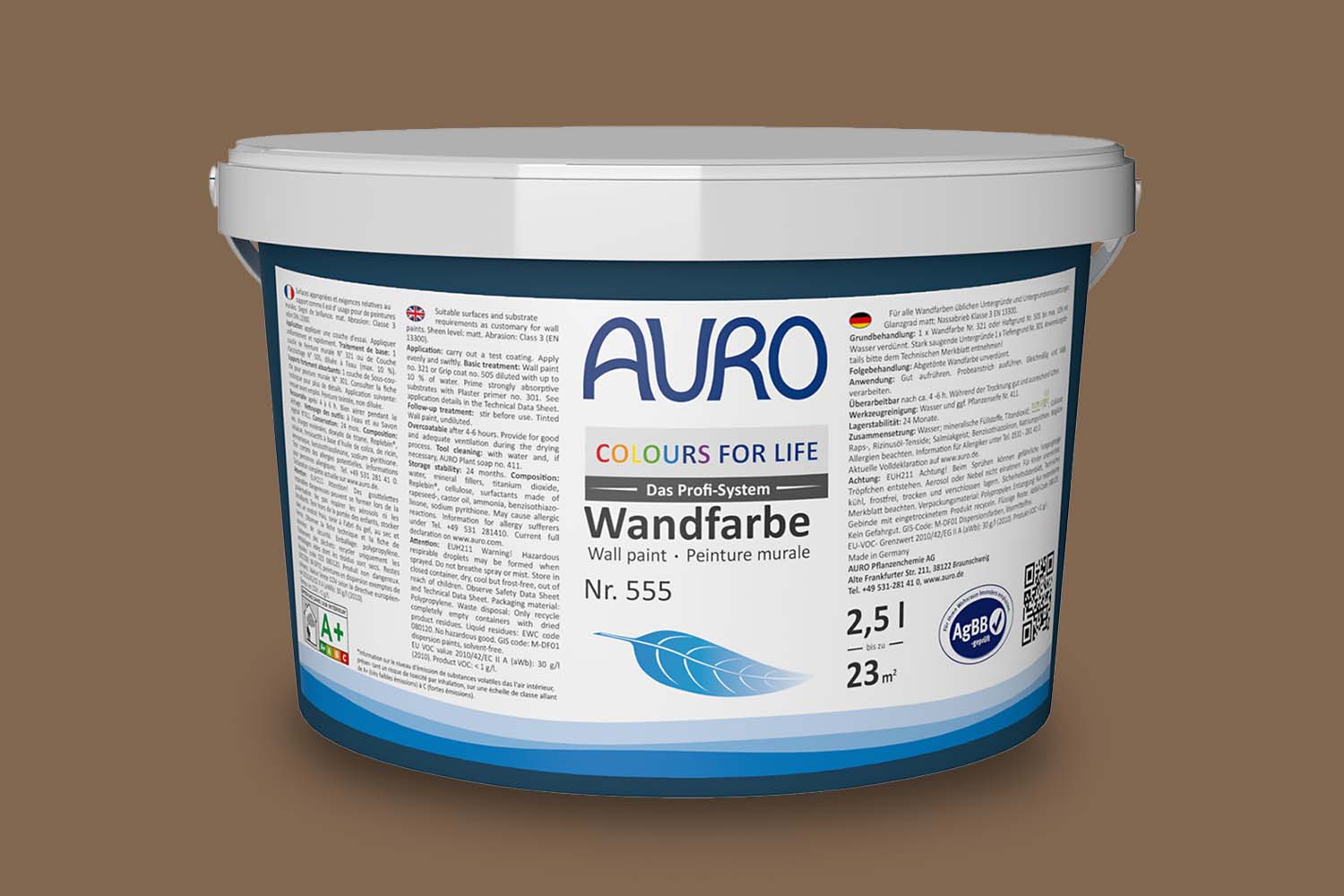Auro Colours for Life Wand- und Deckenfarbe Nr. 555 - Beige Brown