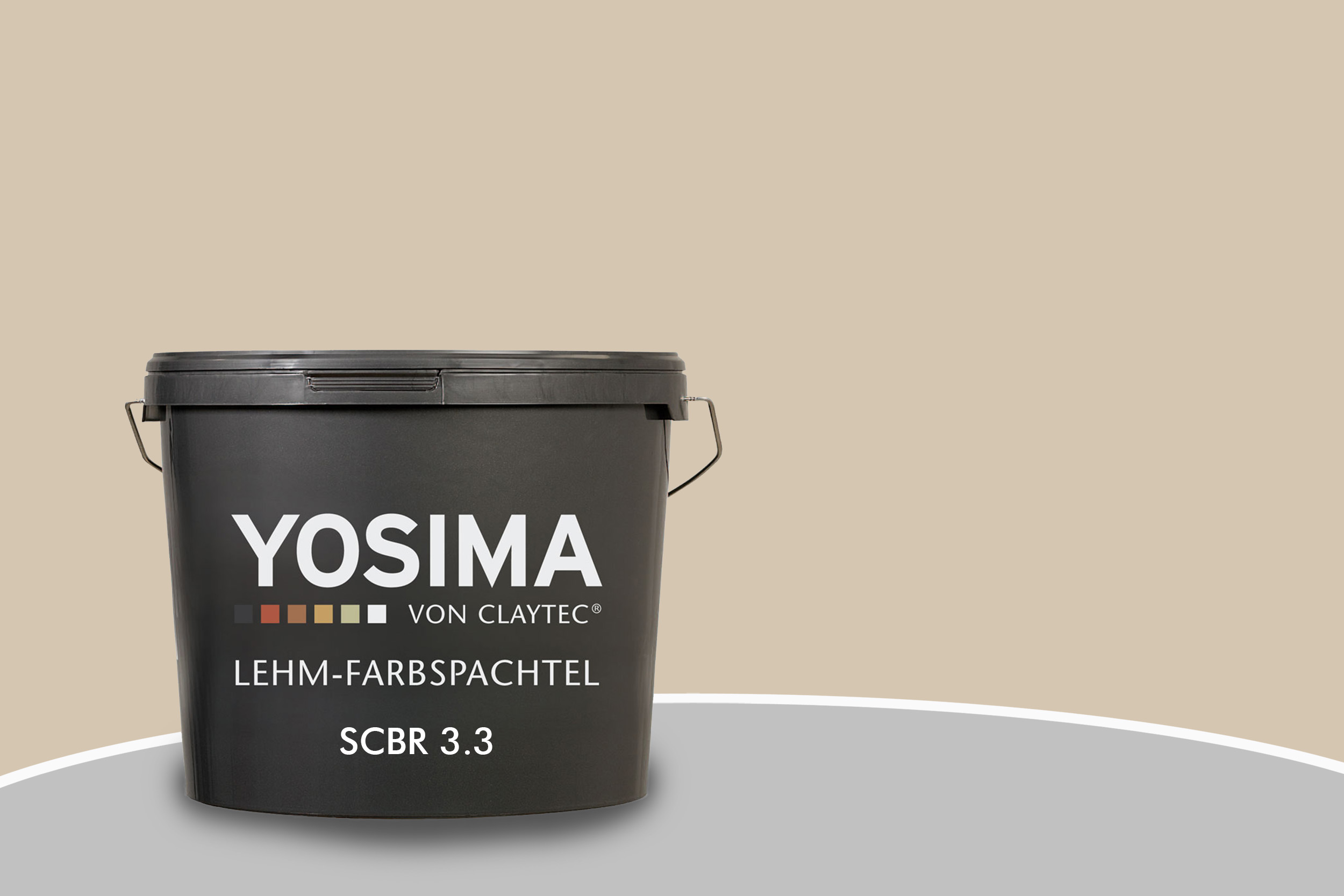 Claytec Yosima Lehm-Farbspachtel SCBR 3.3