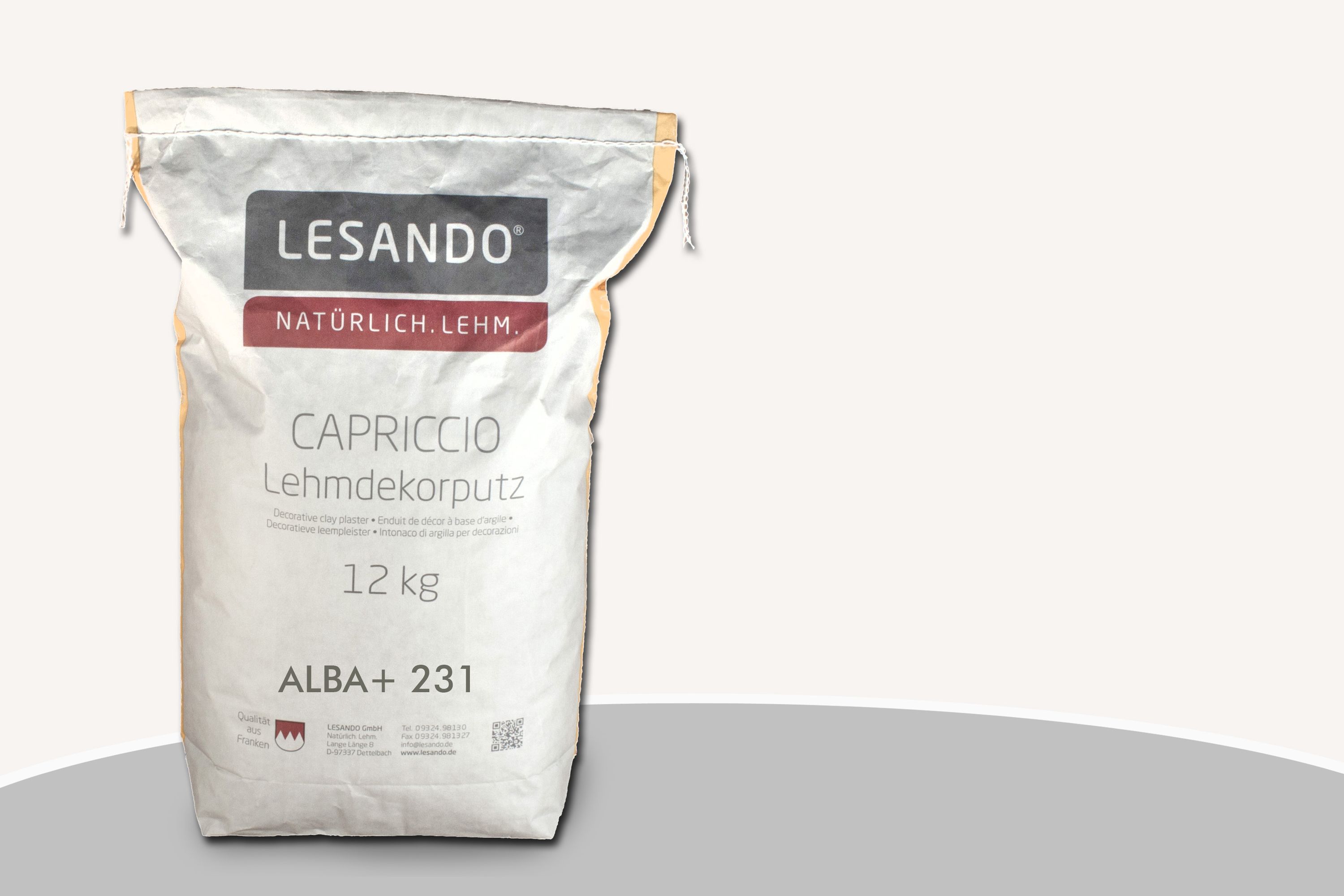 Lesando CAPRICCIO Lehmdekorputz Alba+ Basisintensivton