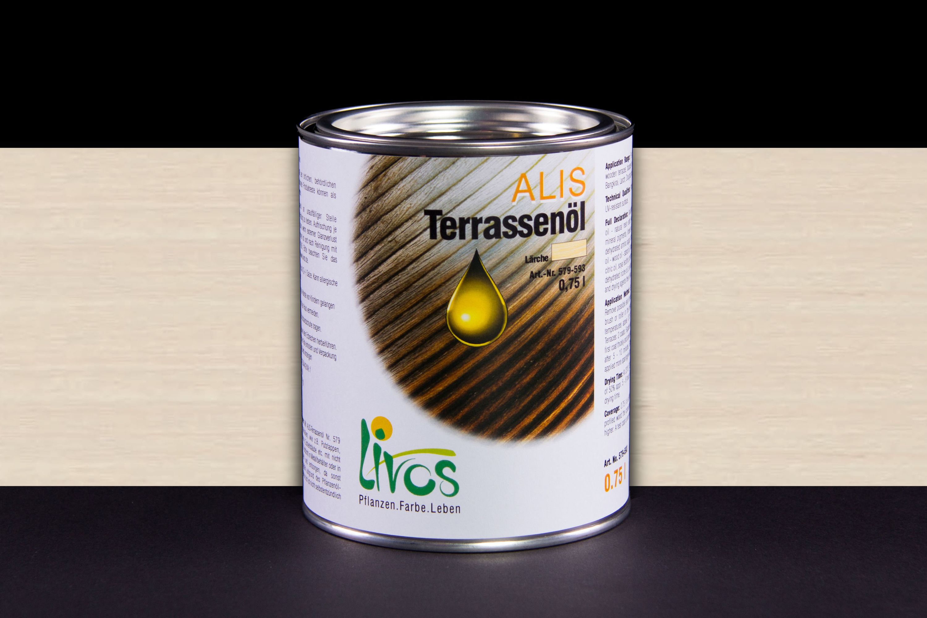 Livos ALIS Terrassenöl Nr. 579 Lichtgrau
