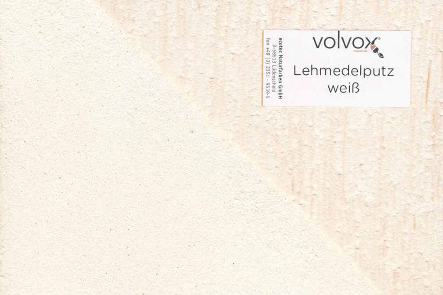 Volvox Lehmedelputz Weiß
