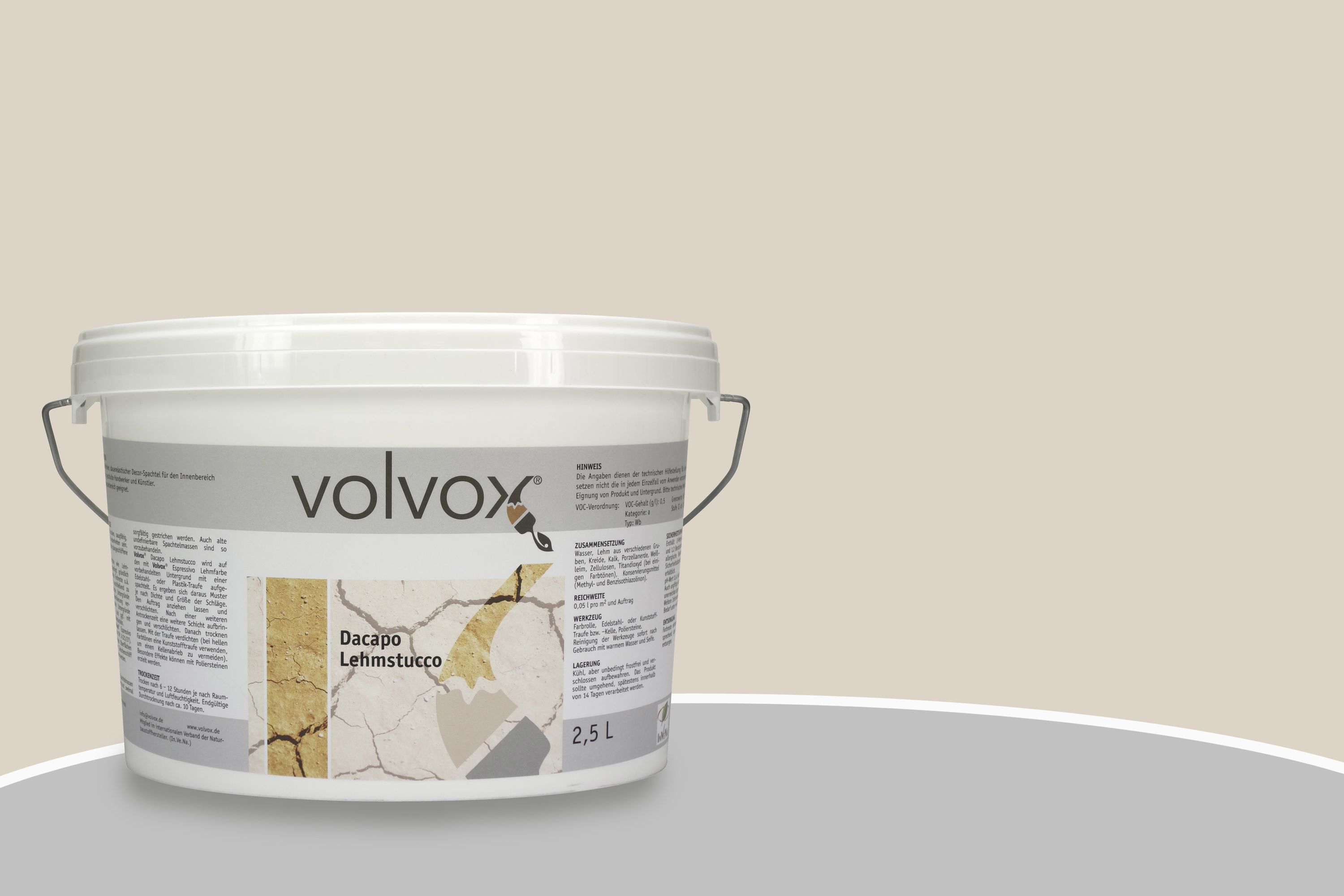 Volvox Dacapo Lehmstucco 127 Taupe