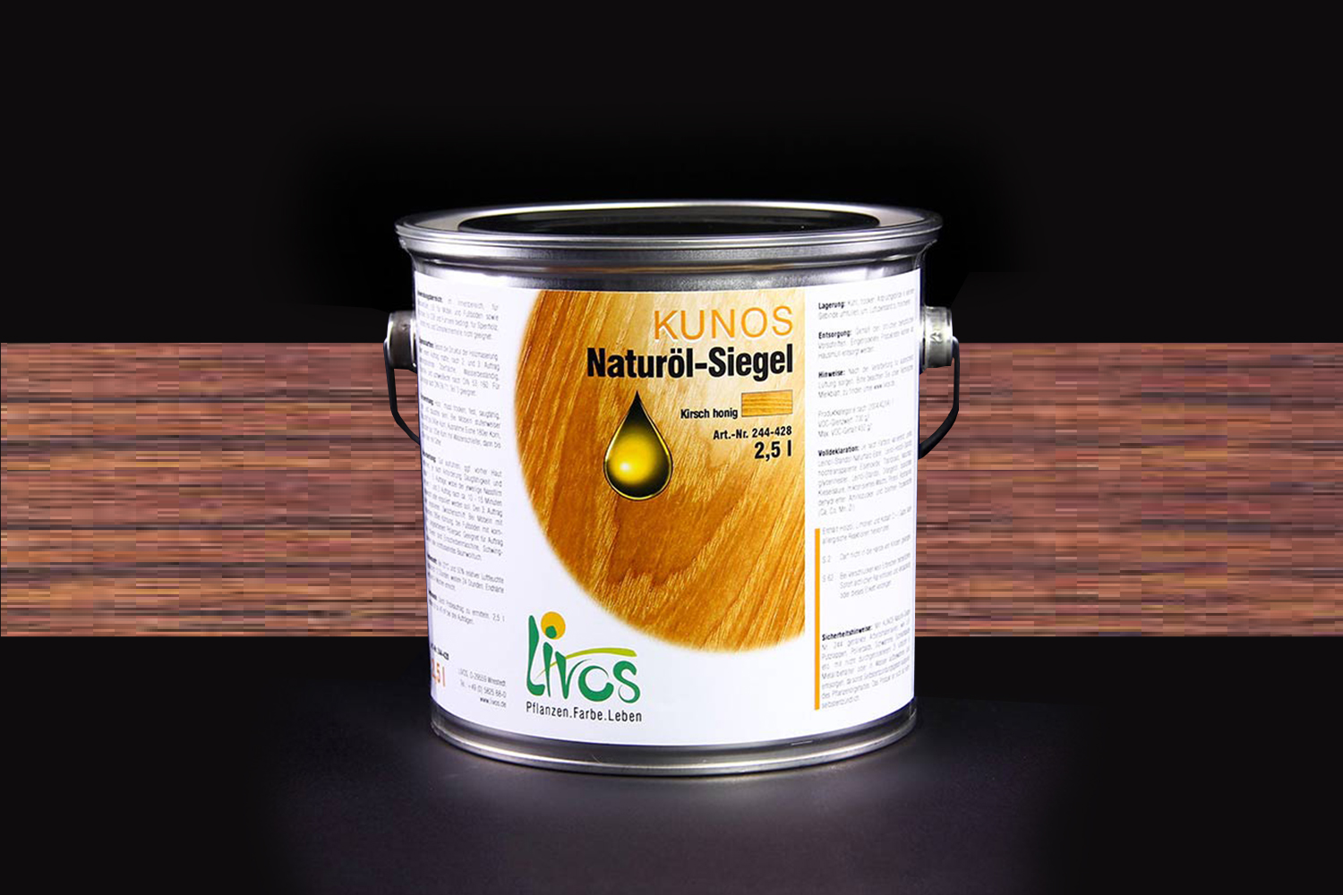 Livos KUNOS Naturöl-Siegel Nr. 244 Walnuss