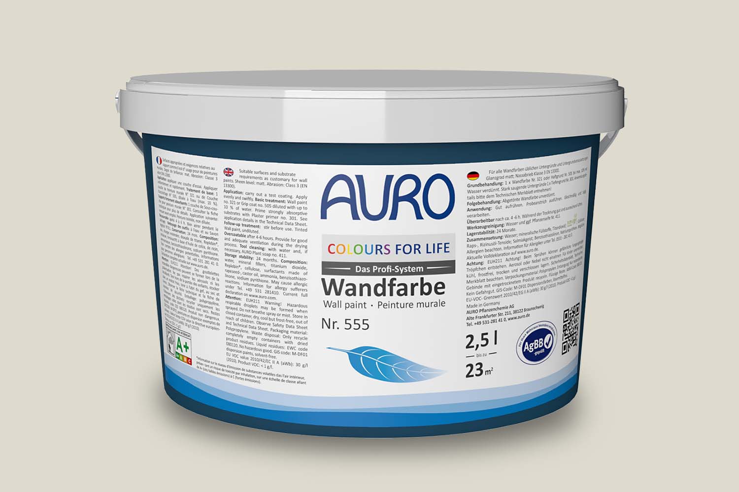 Auro Colours for Life Wand- und Deckenfarbe Nr. 555 - Olive 25