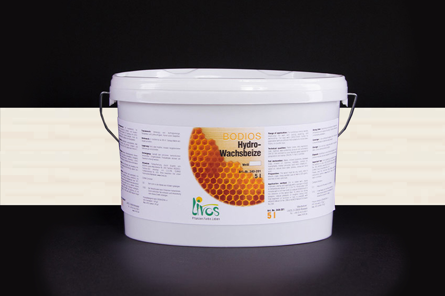 Livos BODIOS Hydro-Wachsbeize Nr. 340 Weiß