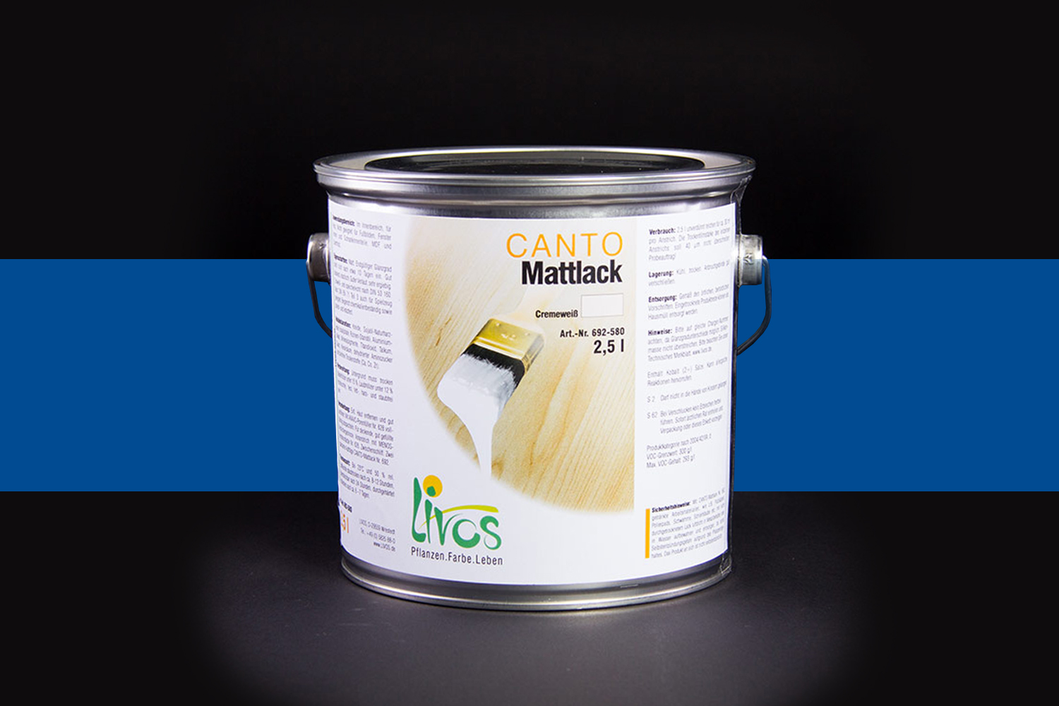 Livos CANTO Mattlack Nr. 692 Capriblau