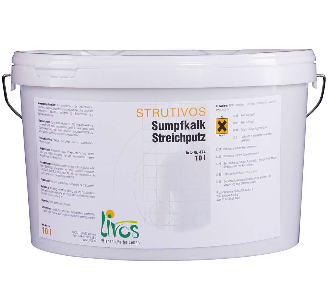 Livos STRUTIVOS Sumpfkalk Streichputz Nr. 474