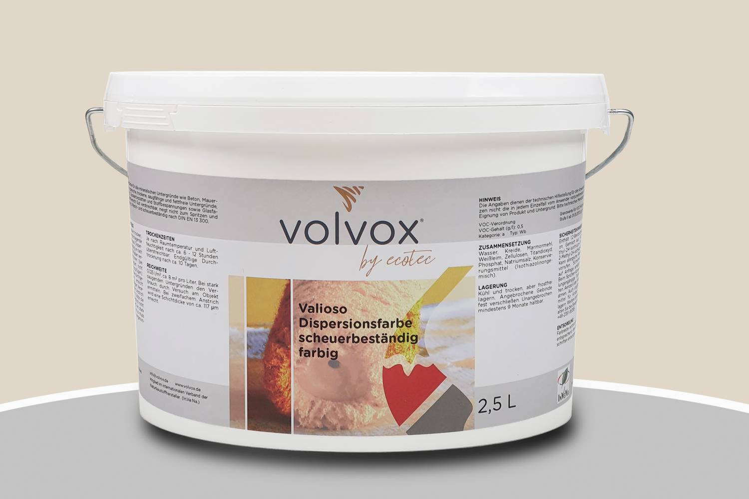 Volvox Valioso Dispersionsfarbe 297 Koralle