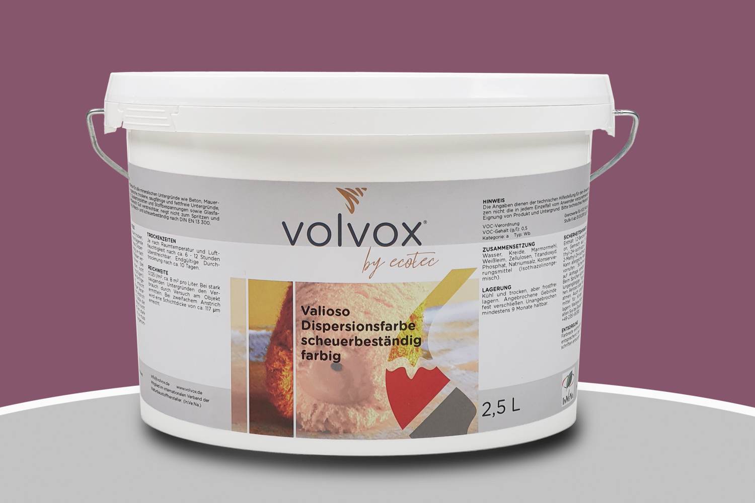 Volvox Valioso Dispersionsfarbe 314 Grape
