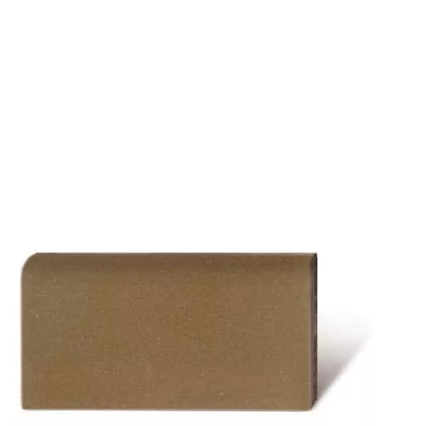 VIA Zementmosaiksockel 76w -  20 x 12 x 1,6 cm - Unifarbe dunkelocker