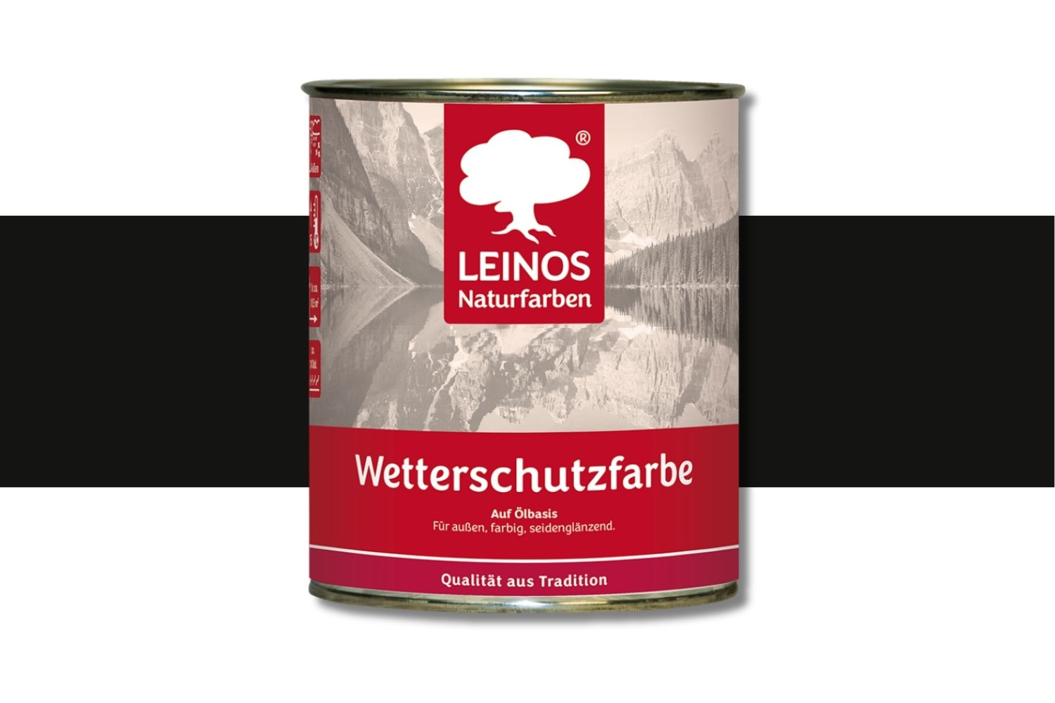 Leinos Wetterschutzfarbe auf Ölbasis 850 Rebschwarz