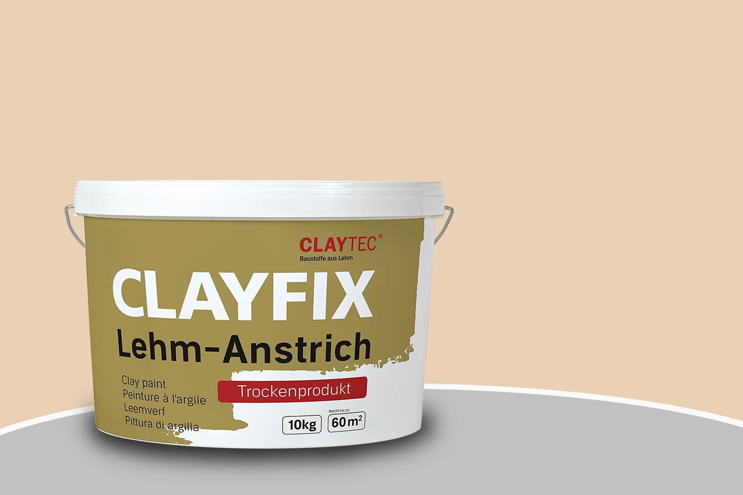 Claytec CLAYFIX Lehm-Anstrich ROGE 1.3