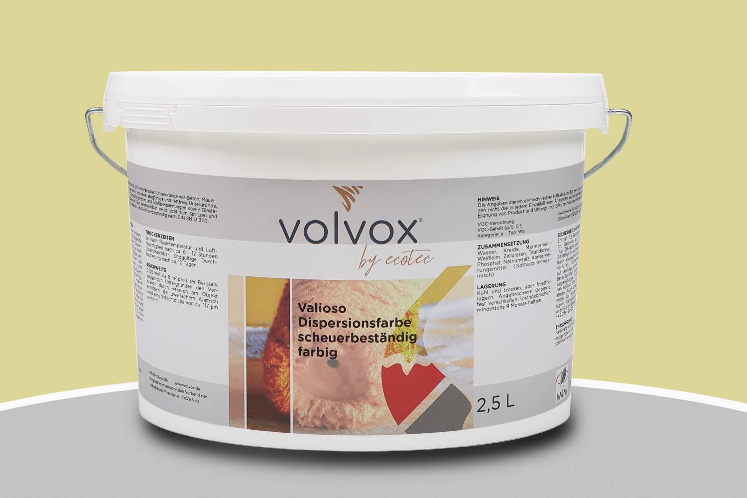 Volvox Valioso Dispersionsfarbe 298 Kiwi