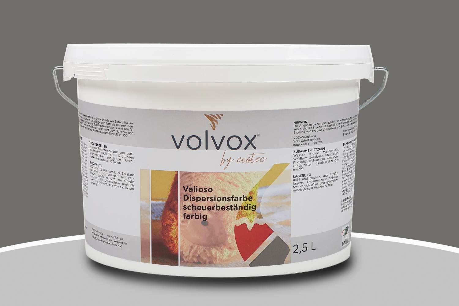 Volvox Valioso Dispersionsfarbe 316 Fossil