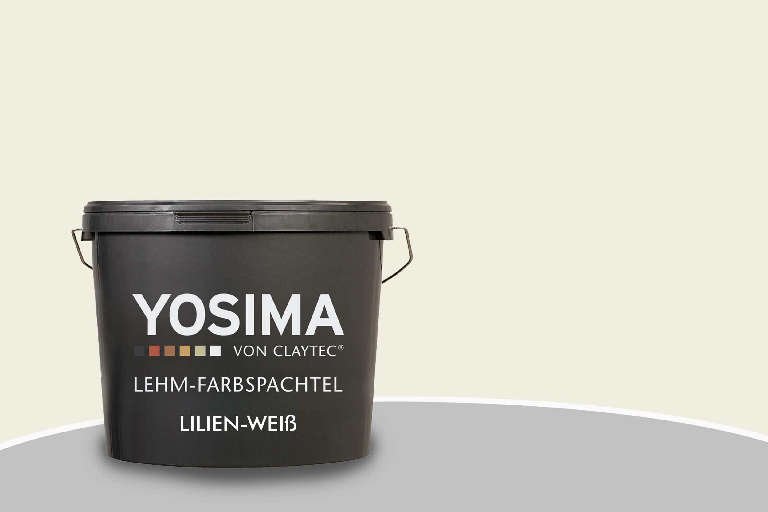 Claytec Yosima Lehm-Farbspachtel Lilien-Weiss