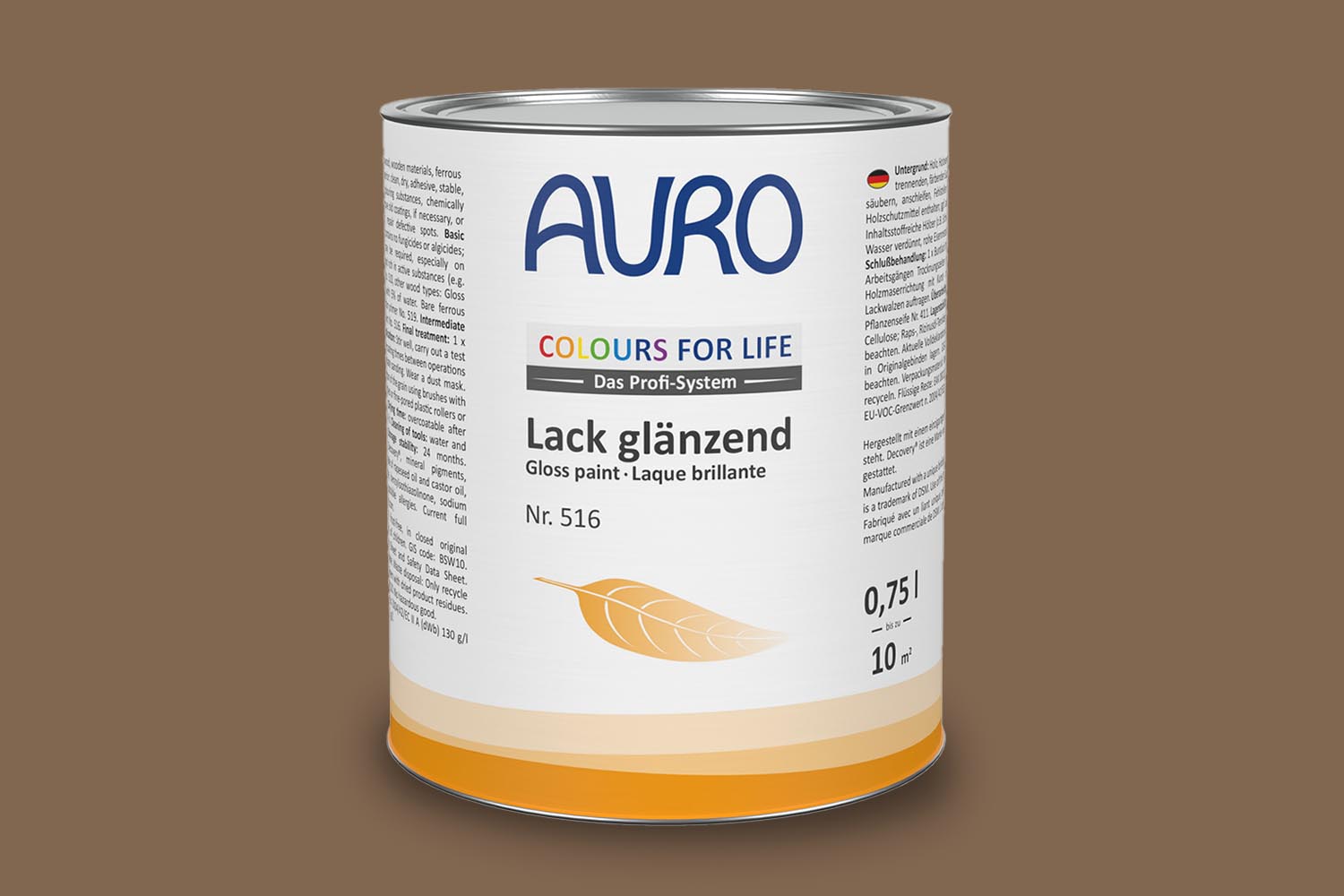 Auro Colours For Life Lack glänzend 516 beige brown