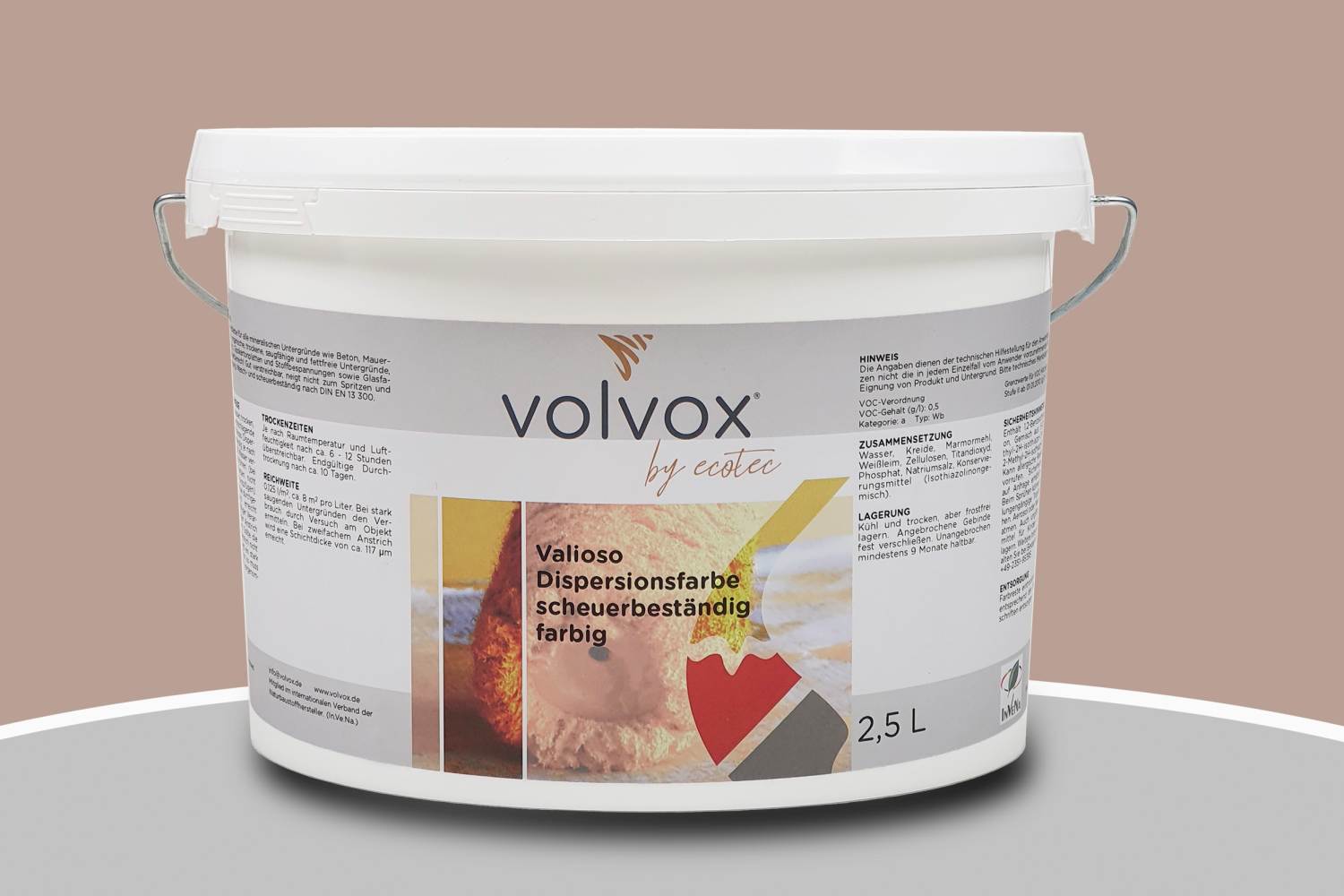 Volvox Valioso Dispersionsfarbe 175 Sand Beige