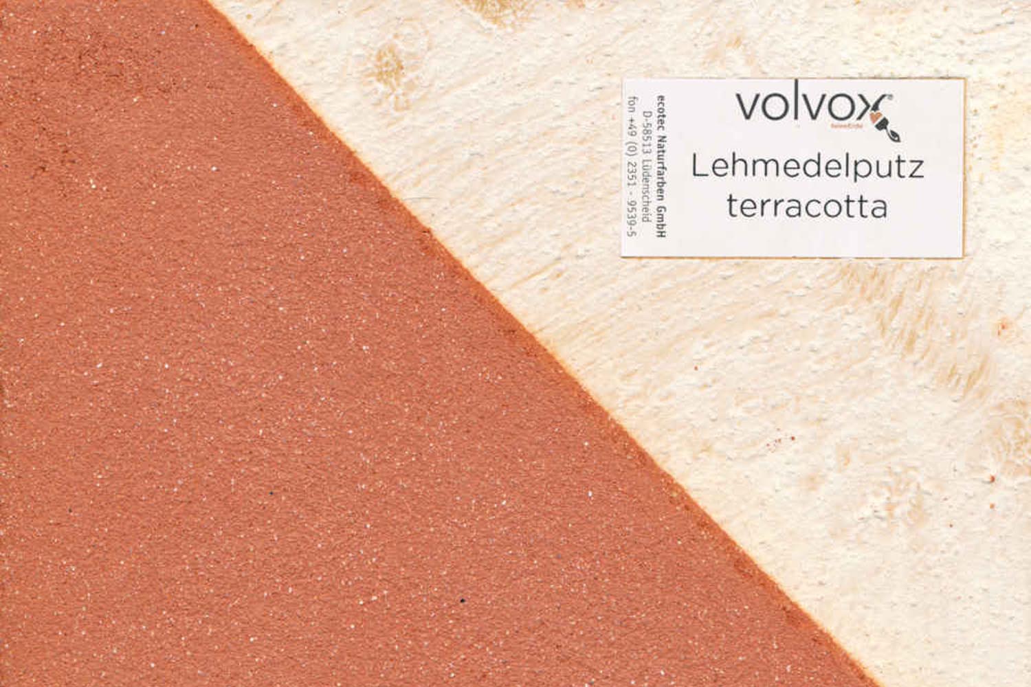 Volvox Lehmedelputz Terracotta