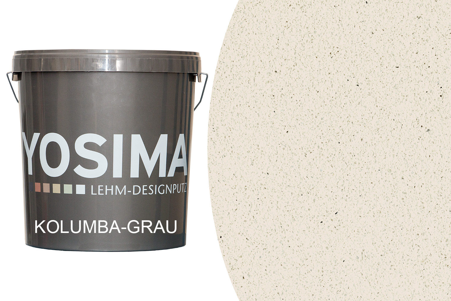 Claytec Yosima Lehm-Designputz Kolumba-Grau