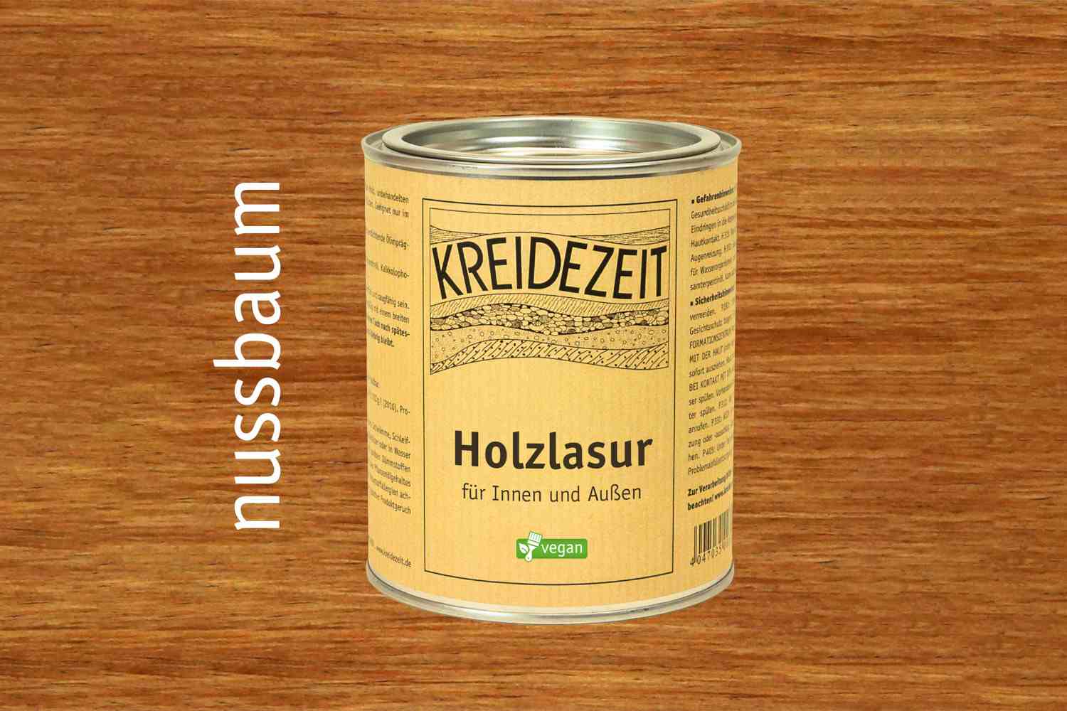 Kreidezeit Holzlasur Nussbaum