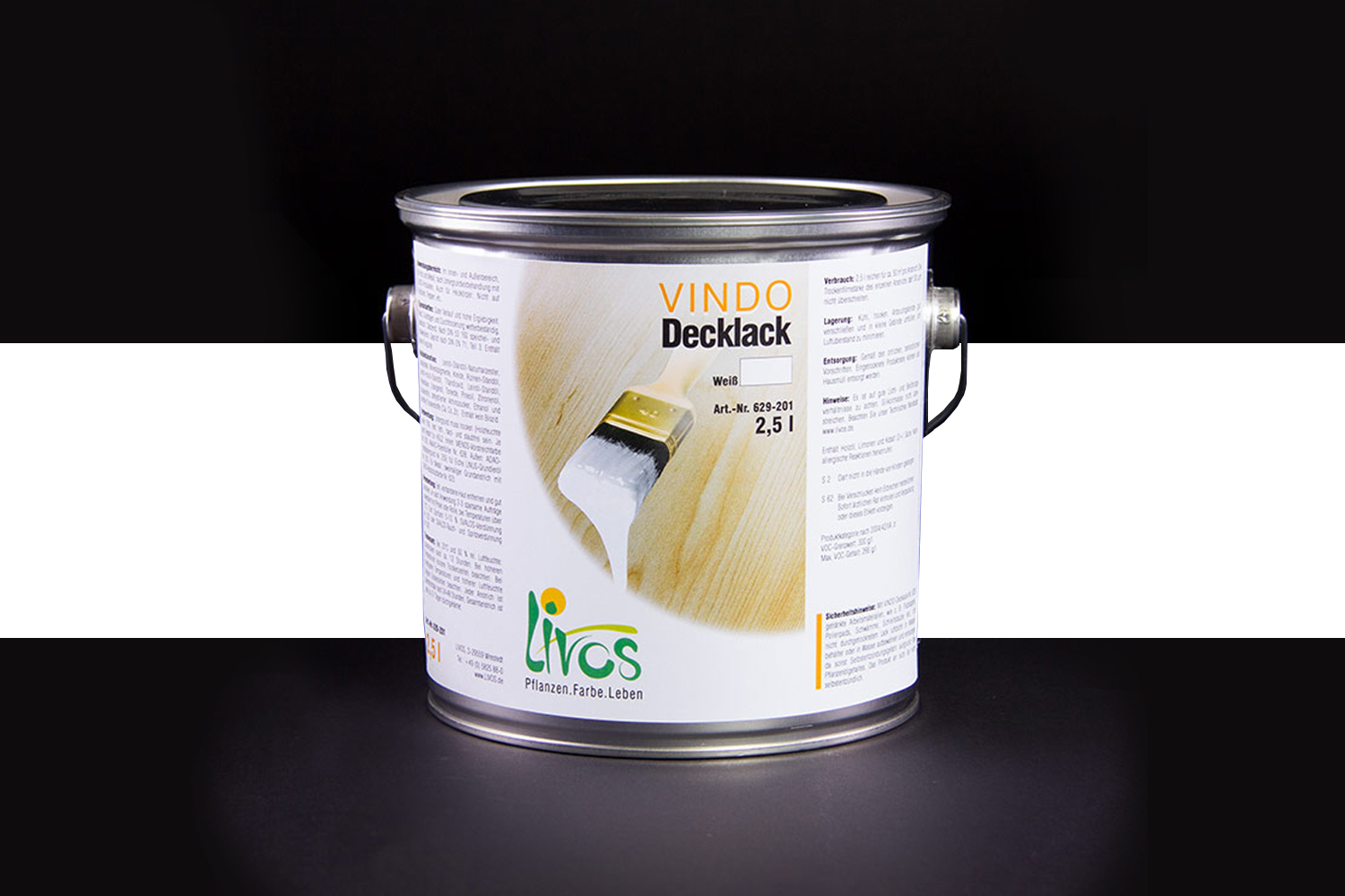 Livos VINDO Decklack Nr. 629 Weiß
