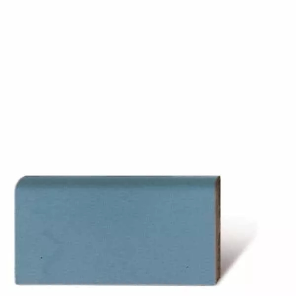 VIA Zementmosaiksockel 40w -  20 x 12 x 1,6 cm - Unifarbe blau