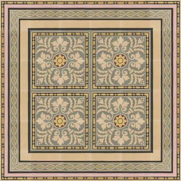 VIA Zementmosaiksockel 11w - 20 x 12 x 1,6 cm - Unifarbe hellgelb