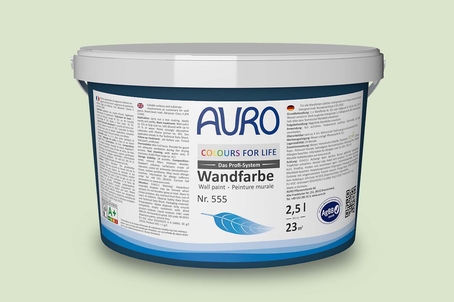 Auro Colours for Life Wand- und Deckenfarbe Nr. 555 - Fern 25