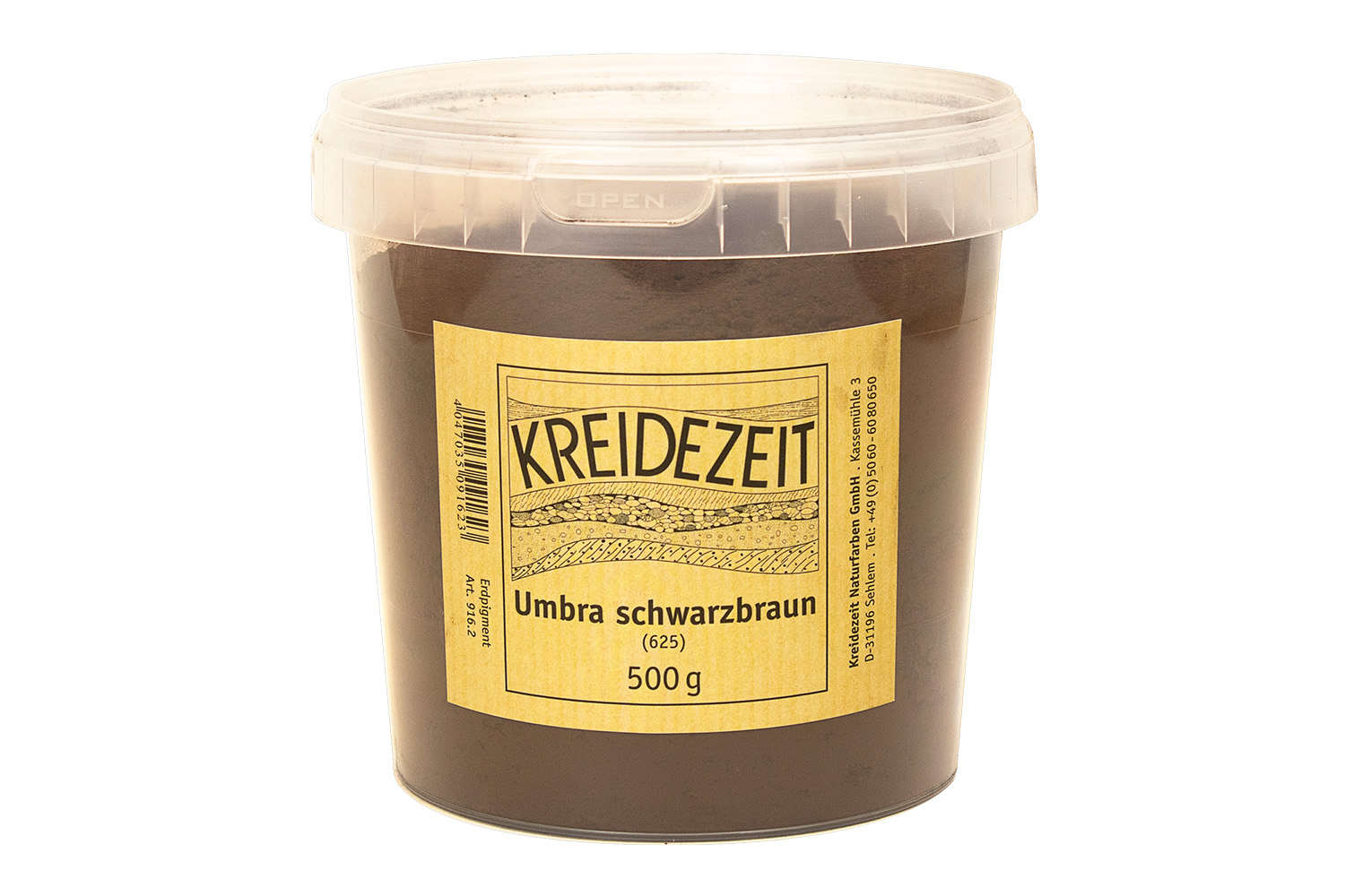 Kreidezeit Pigmente Umbra schwarzbraun (625) 175 g