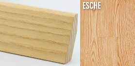 Woodline Sockelleisten Esche 50/25