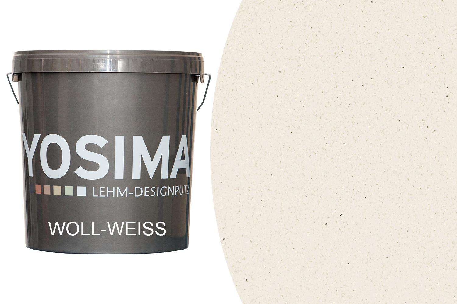 Claytec Yosima Lehm-Designputz Woll-Weiss