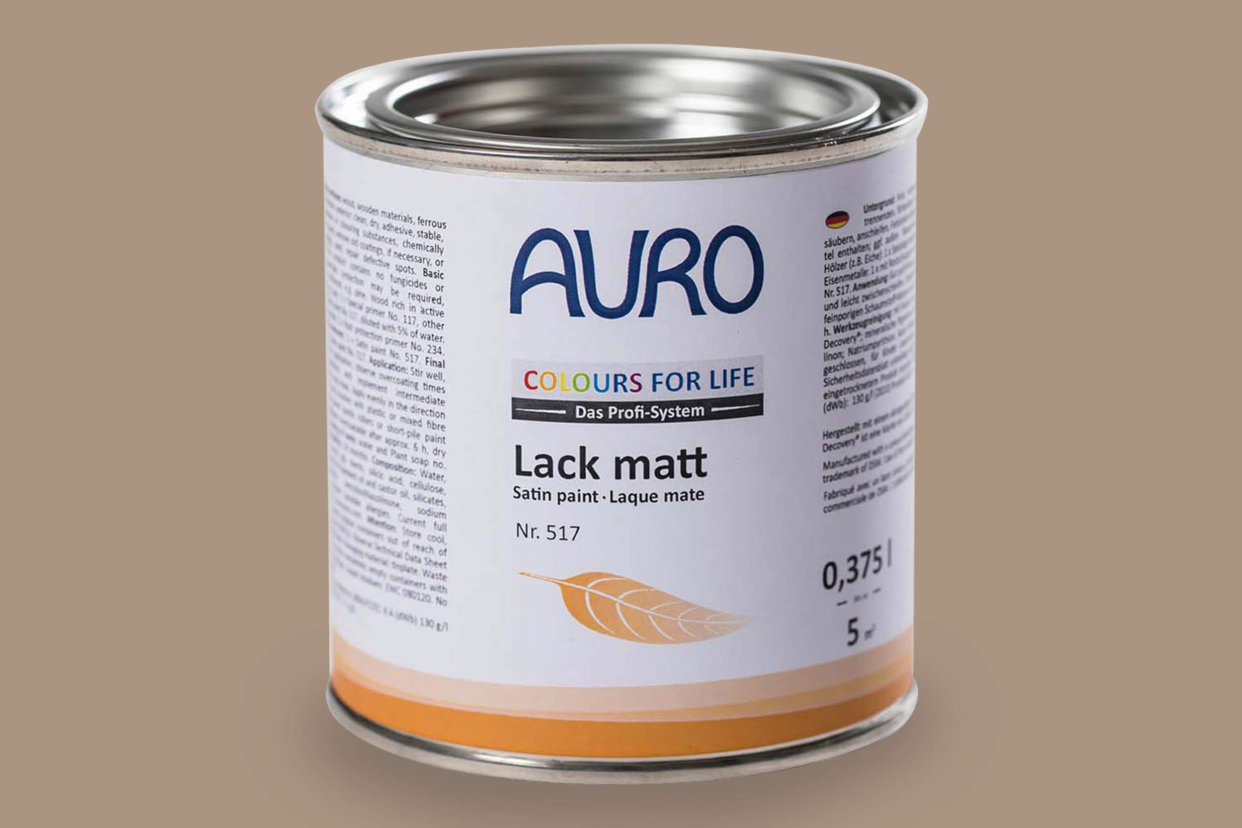 Auro Colours For Life Lack matt 517 - beige brown 10