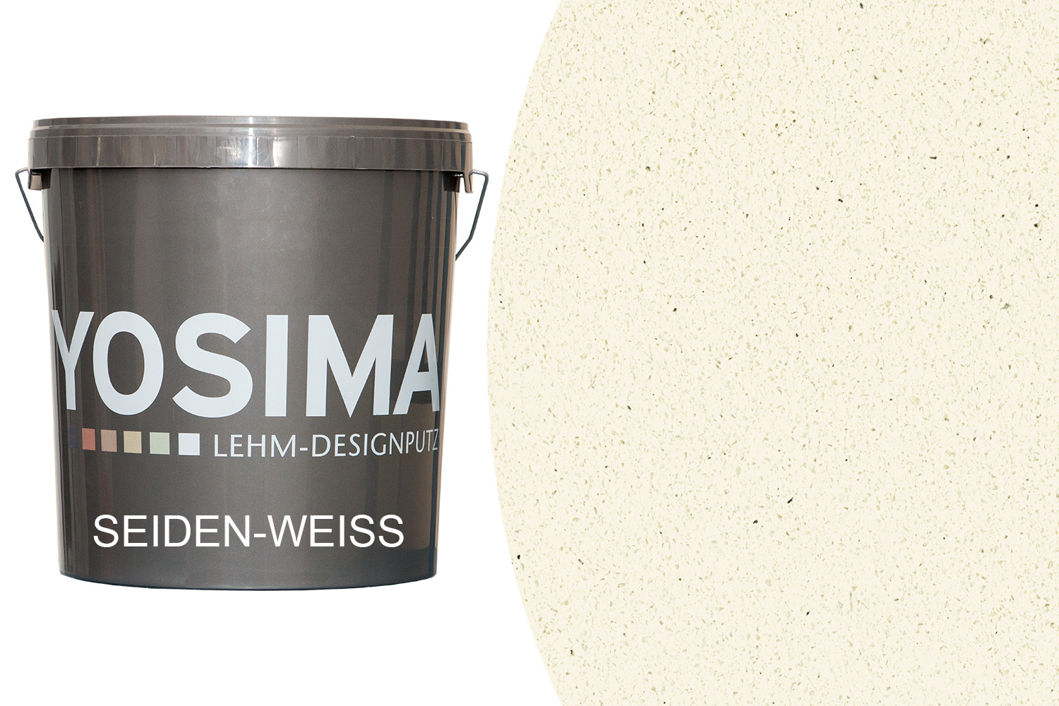 Claytec Yosima Lehm-Designputz Seiden-Weiss