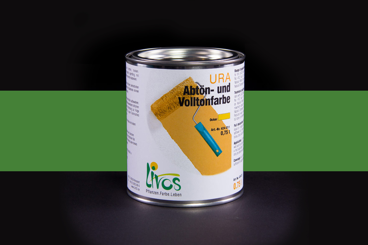 Livos URA Abtön- und Volltonfarbe Nr. 424 Maigrün