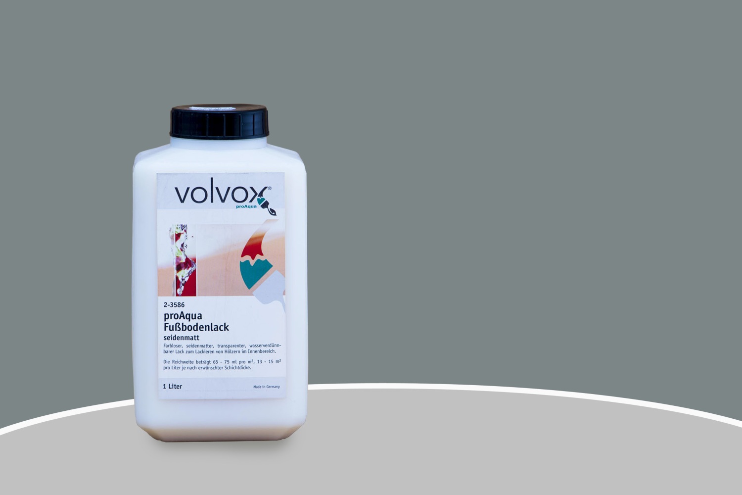Volvox proAqua Profondo Fußbodenlack seidenmatt 315 Gray