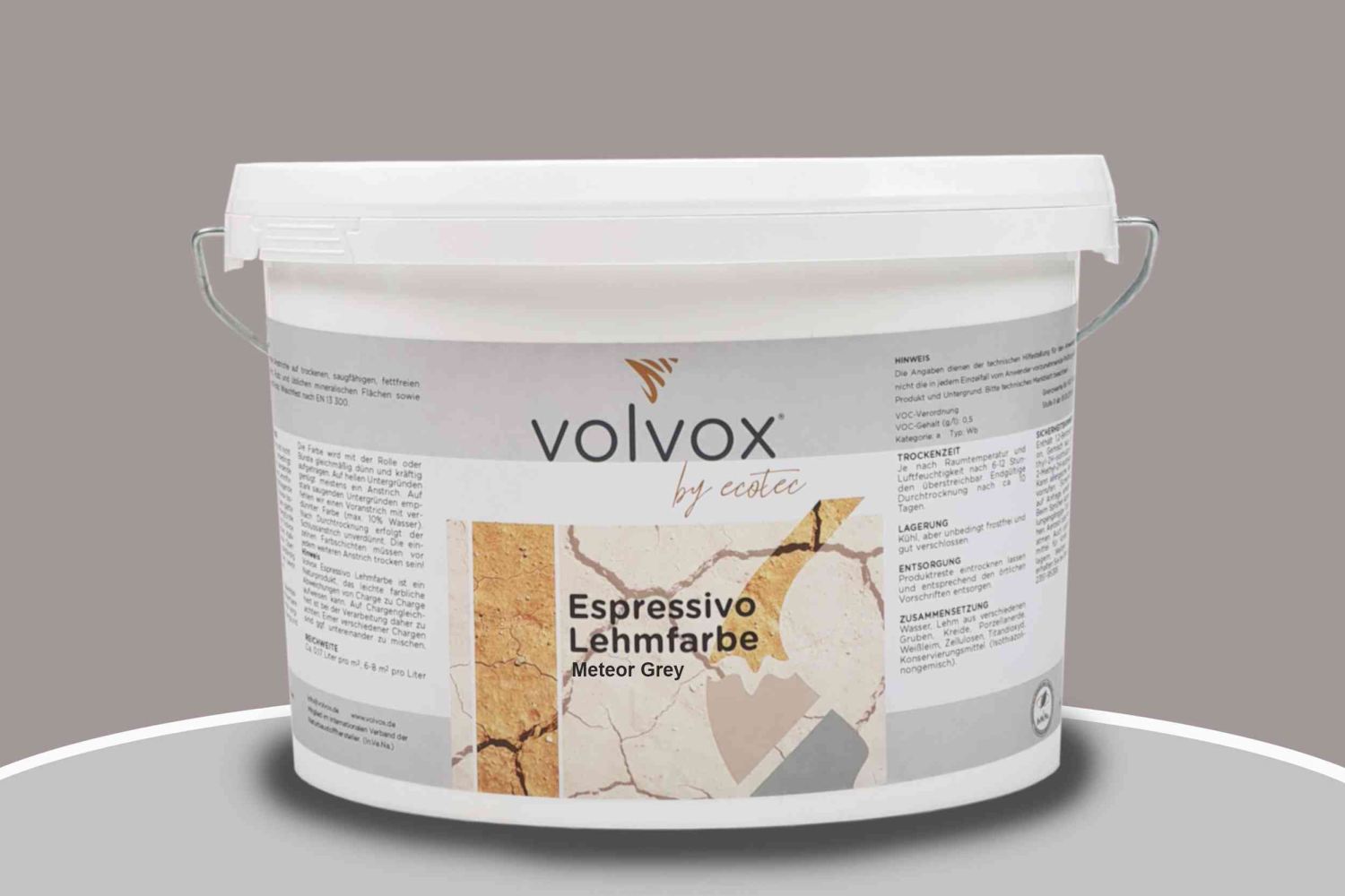 Volvox Espressivo Lehmfarbe 068 Meteor Grey
