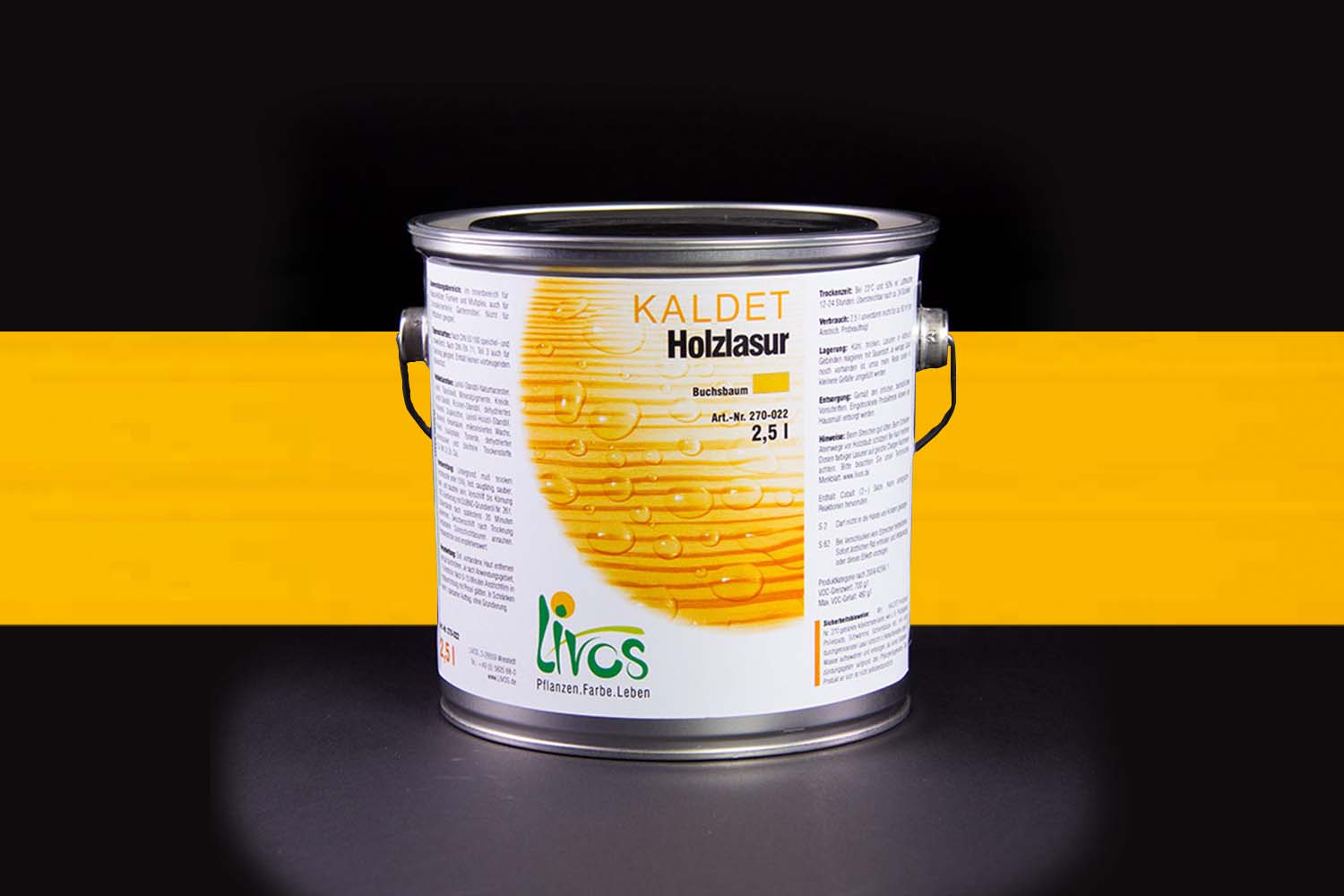 Livos KALDET Holzlasur Nr. 270 Mandarine