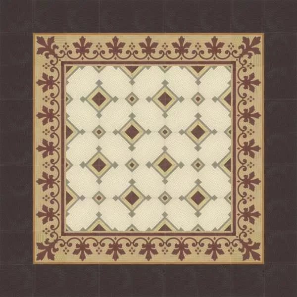 VIA Riffelplatte 52009/140 - 14 x 14 x 1,6 cm - Rand Sonderedition