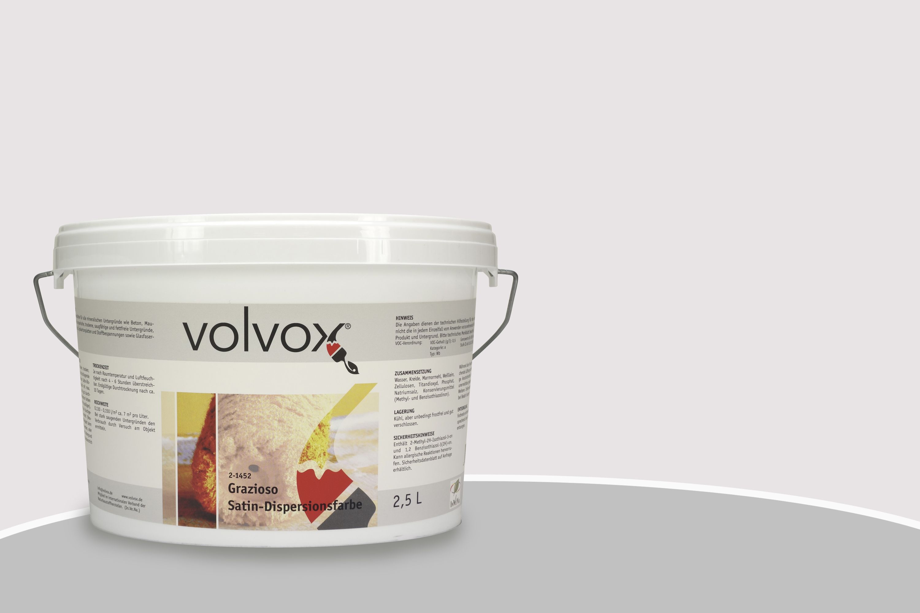 Volvox Grazioso Satin-Dispersionsfarbe 042 Beige Violet