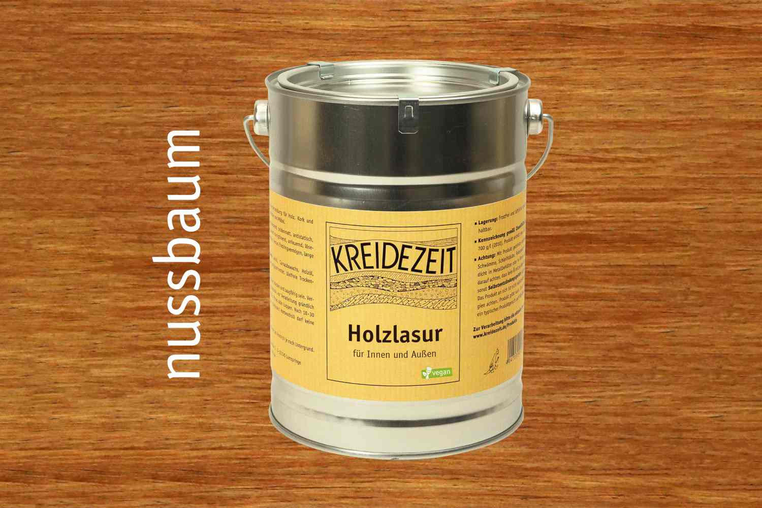 Kreidezeit Holzlasur Nussbaum