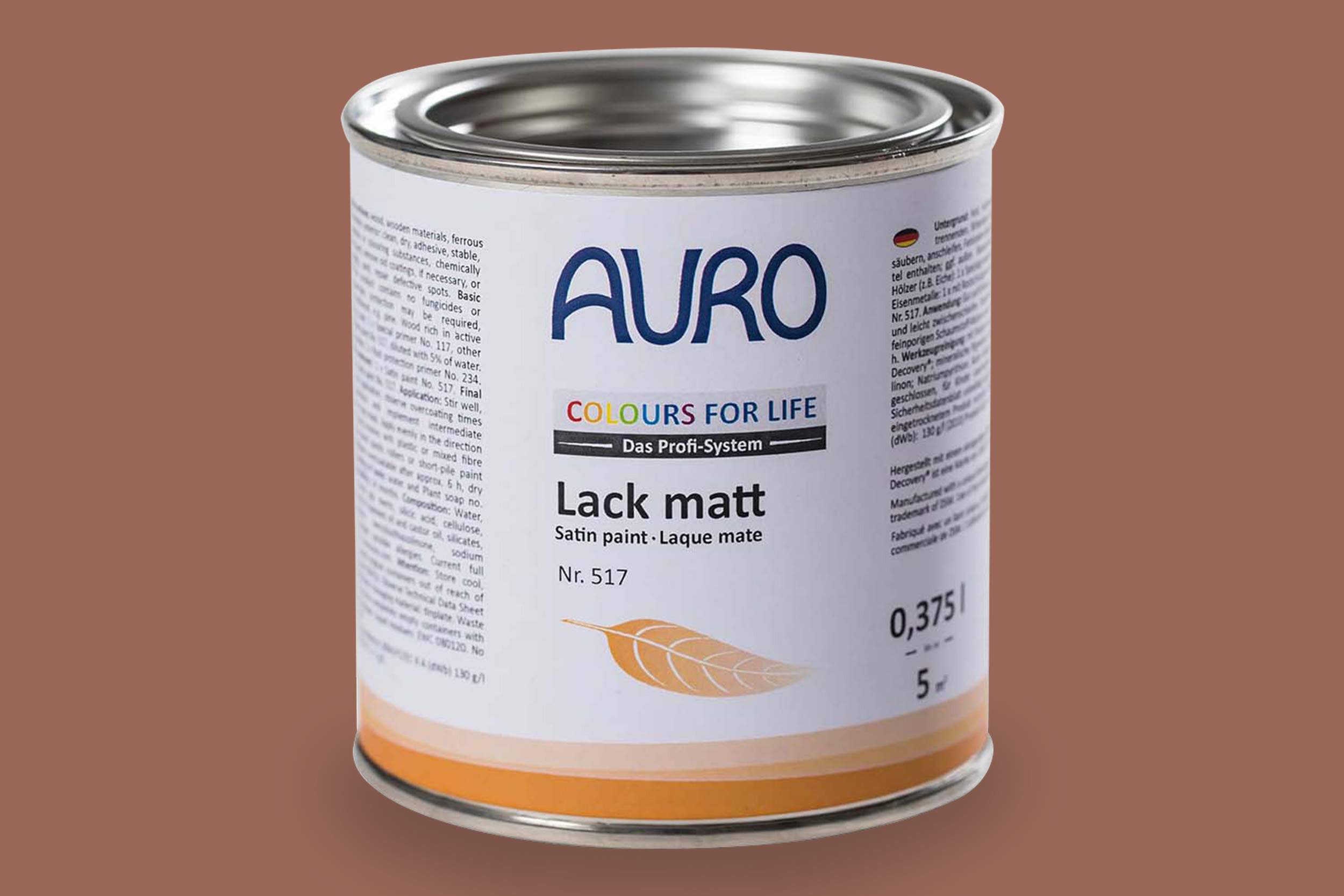 Auro Colours For Life Lack matt 517 - 713 chocolate chip