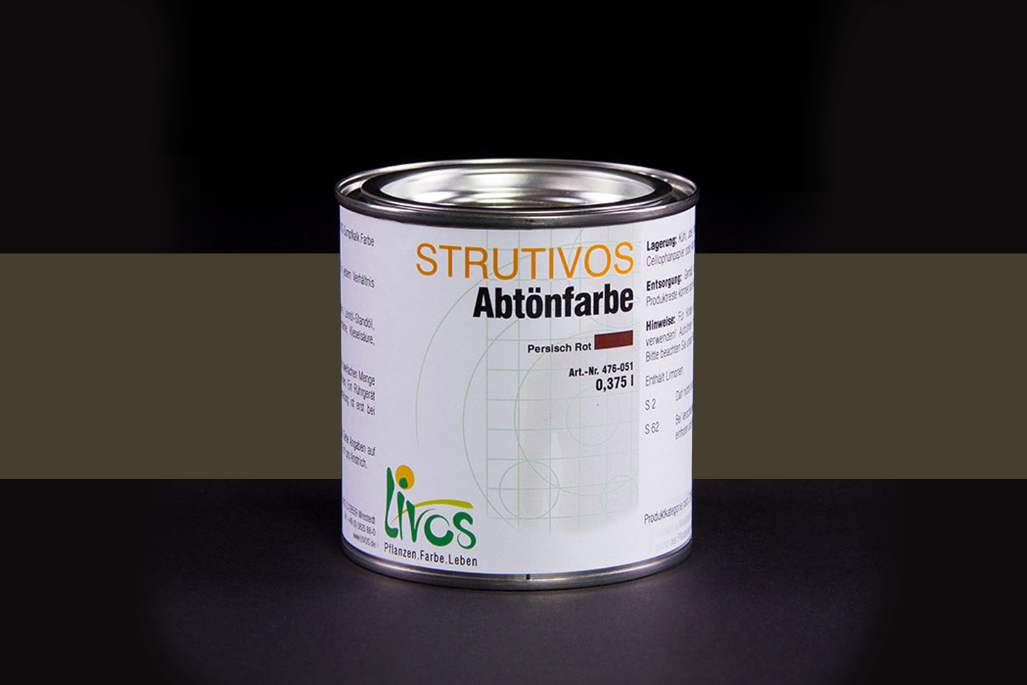 Livos STRUTIVOS Abtönfarbe Nr. 476 Kiesel