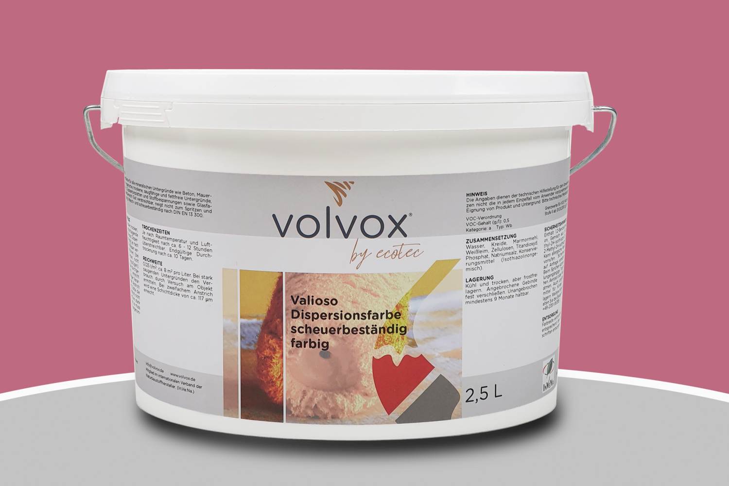 Volvox Valioso Dispersionsfarbe 303 Hibiskus
